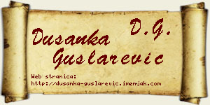 Dušanka Guslarević vizit kartica